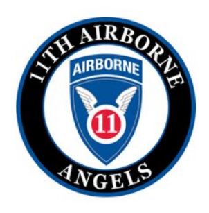 Army 11th Airborne Wings Patch