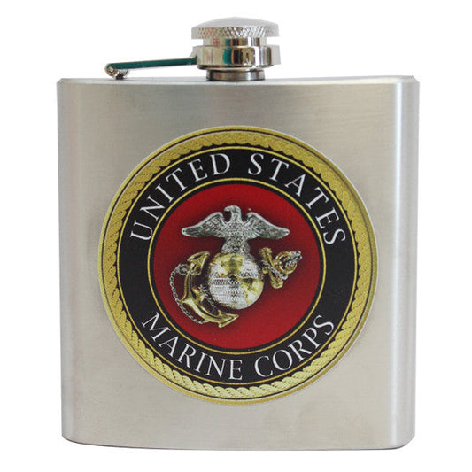 USMC Emblem Flask
