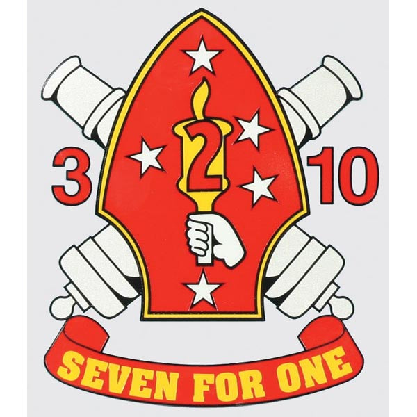 1st Batt. 7th Marine Seven for One Decal