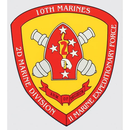 2nd Batt. 10th Marines 2nd Div Decal