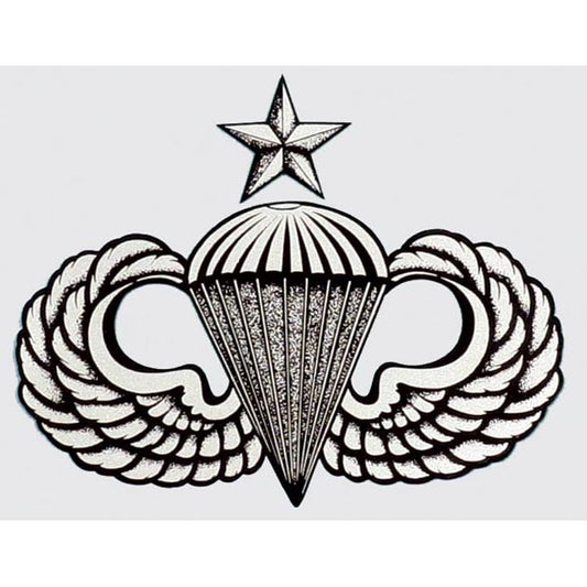 Senior Parachutist Wings Decal