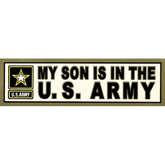 My Son in Army w/Army Star Bumper Sticker