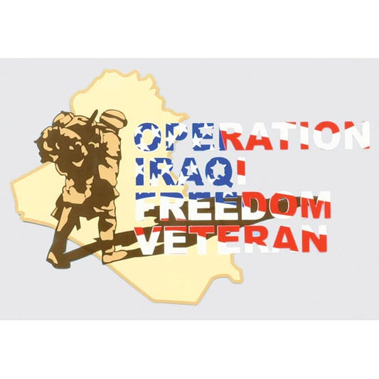 Operation Iraqi Freedom Veteran Decal