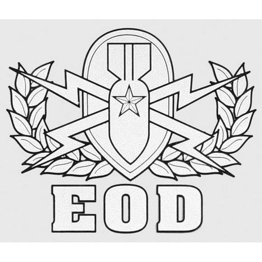 EOD Badge Decal