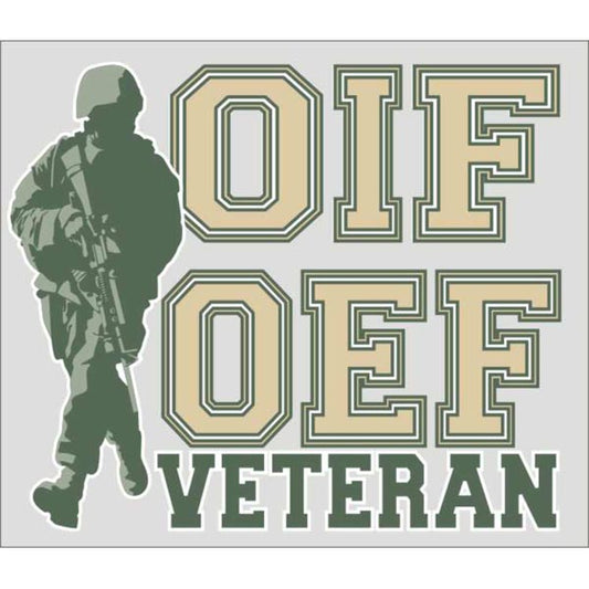 OIF-OEF Veteran Soldier Decal