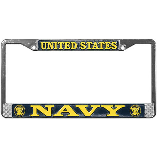 U.S. Navy w/Crest License Plate Frame
