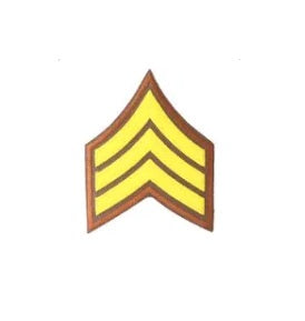 Sergeant Chevron - Gold/Brown (Set of 2)