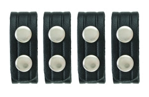 Leather Belt Keepers- Smooth, 4 pack