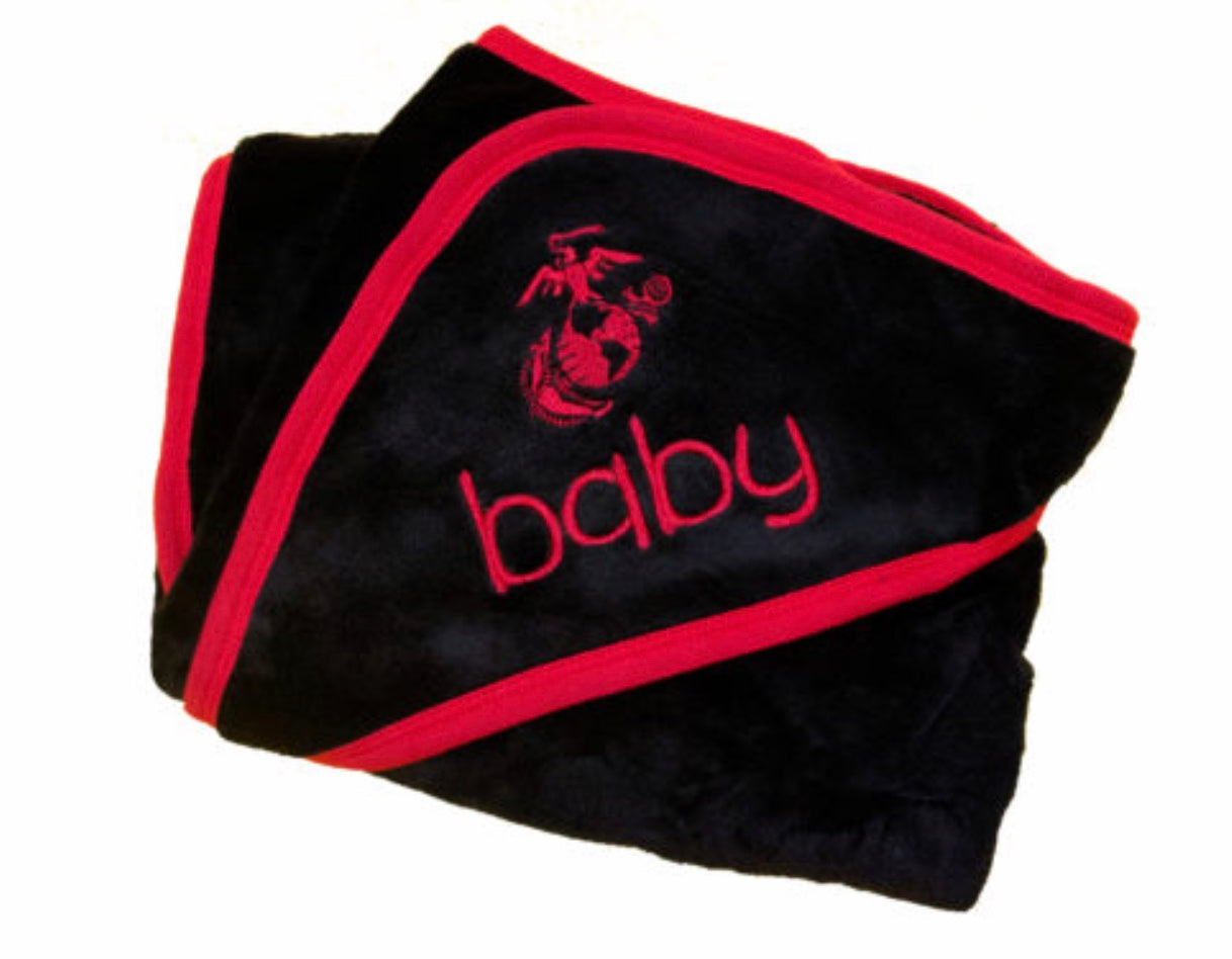 Marine Plush Baby Blanket