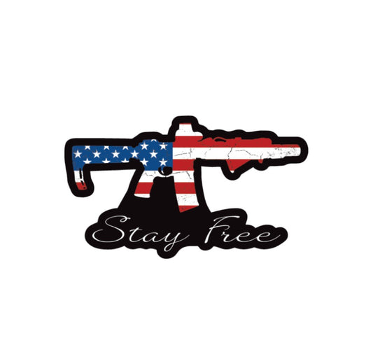 SavTac Stay Free Rifle 4" Sticker*