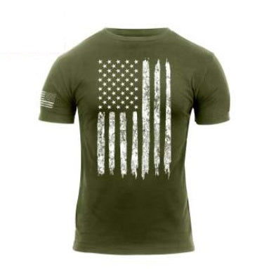 Distressed USA Flag Tshirt