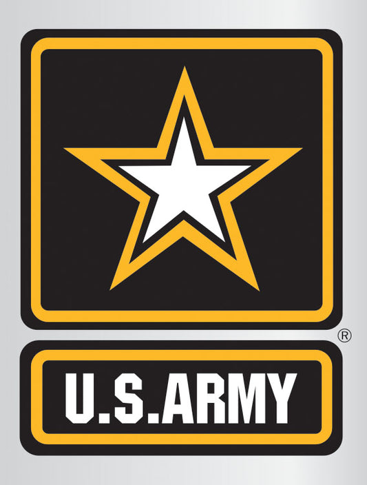 Army Star Chrome Decal
