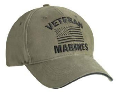 Veteran Flag Marines OD Cap