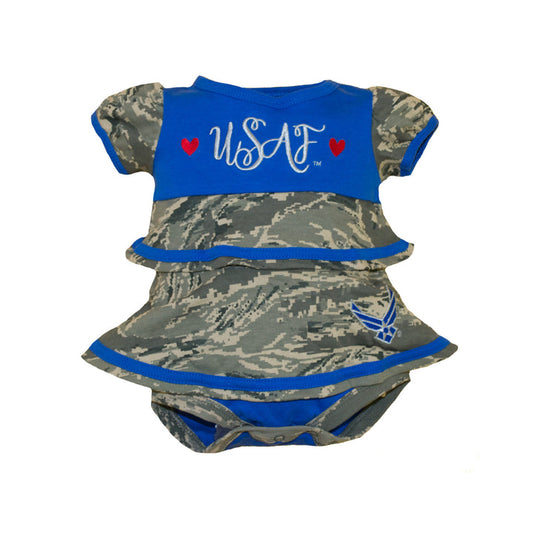 Air Force ABU Ruffle Baby Dress