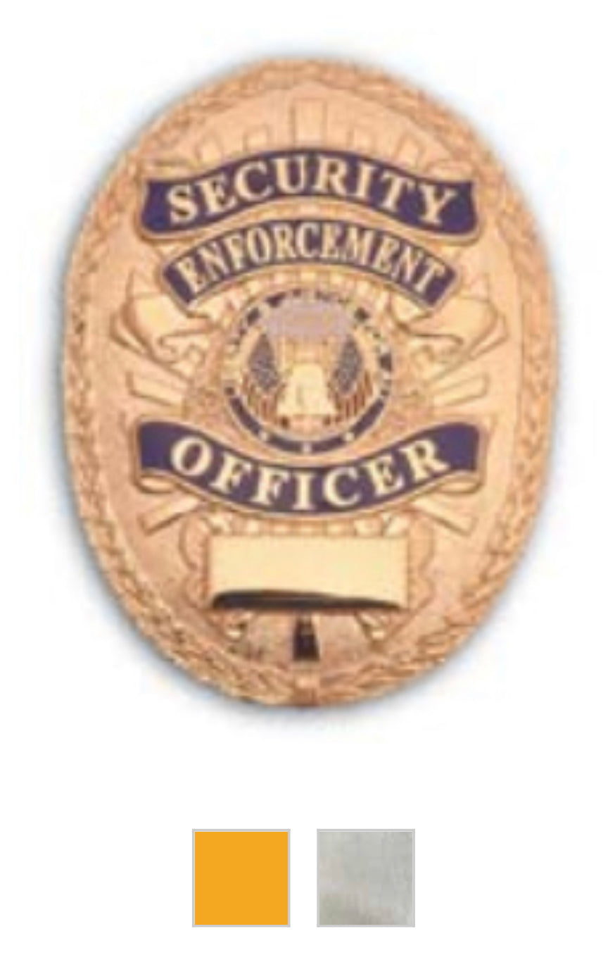 Oval Security Enforcement Badge