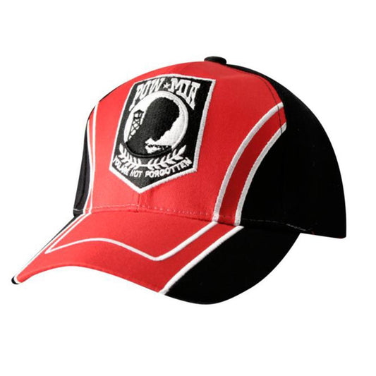Red Black POW MIA Cap