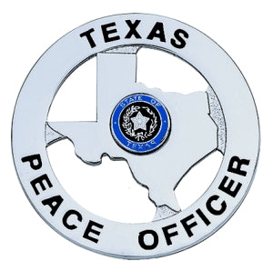 Texas Peace Officer Badge - Nickel