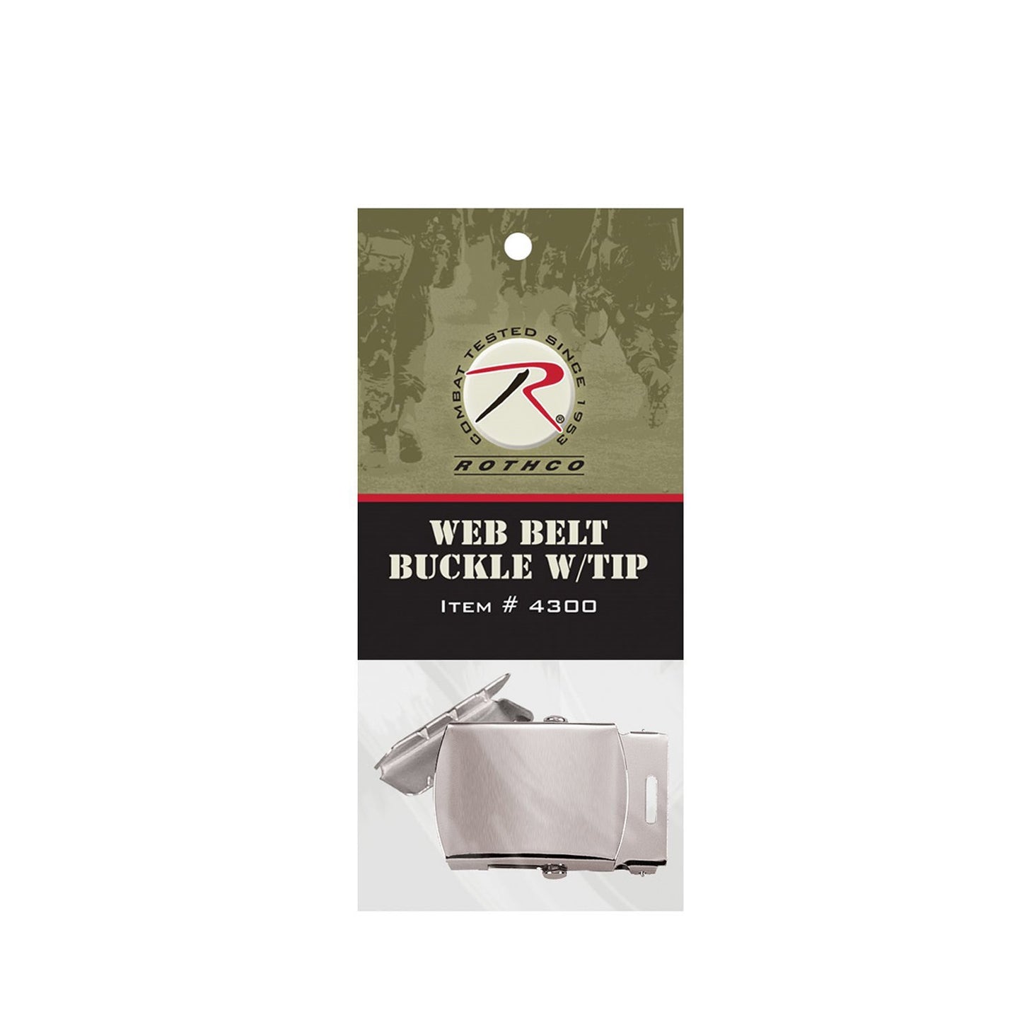 GI Type Web Belt Buckle & Tip Pack