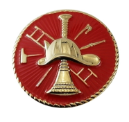 FD Bugle Disc - Red w Gold