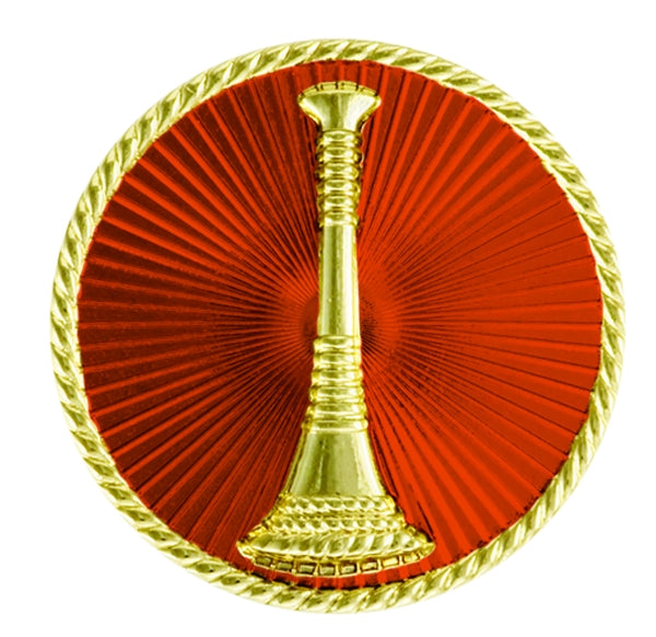 FD Bugle Disc - Red w Gold