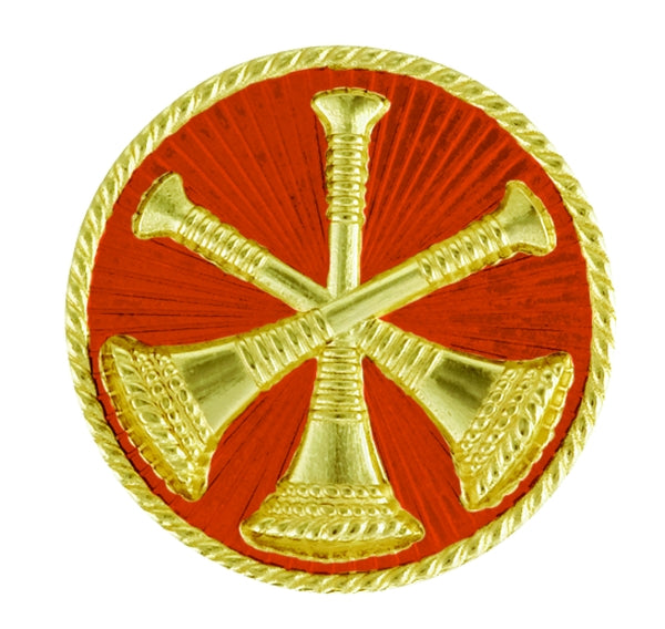 FD Bugle Disc - Red w Gold