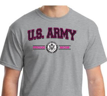 U.S. Army Proud Mom T-Shirt - Grey