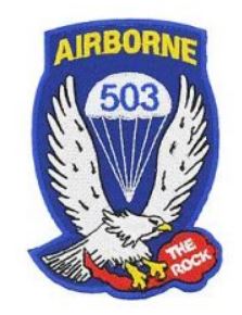 503rd Army Airborne Patch