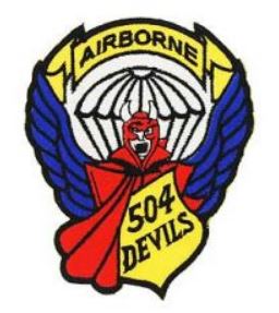 504th Army Airborne Devils Patch