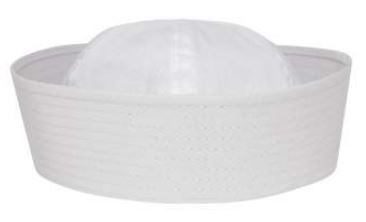 Navy White Sailor Hat