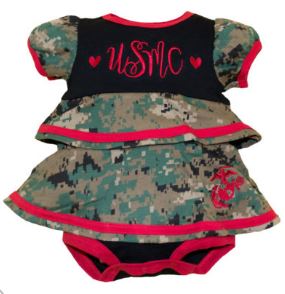 Marine Infant Ruffle Dress