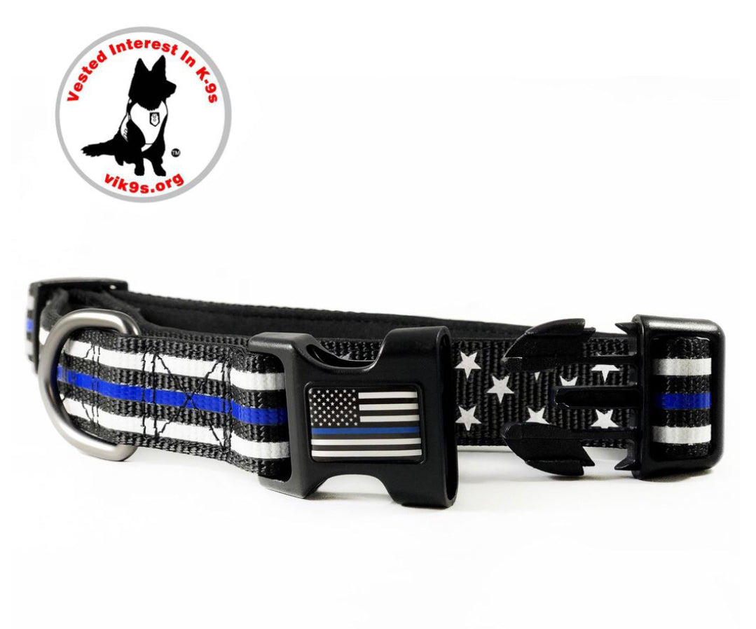 Thin Blue Line Stars & Stripes Pet Collar