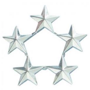 No Shine Rank Pins 11/16" - Silver PAIRS