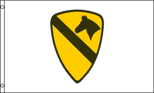 1st Cavalry Division Flag, White