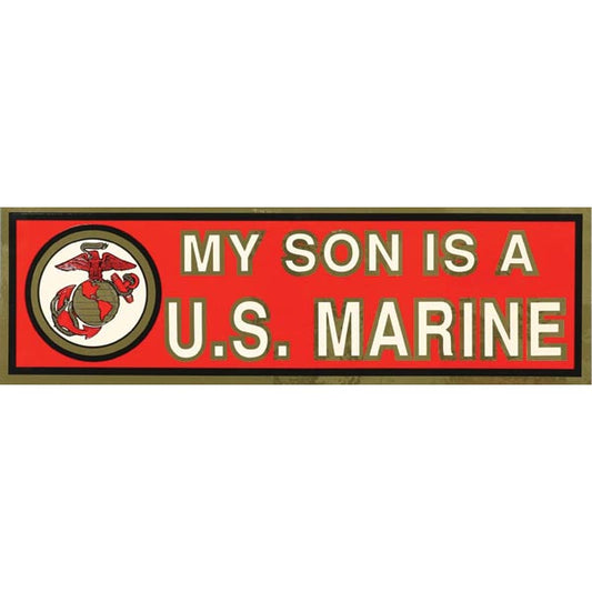 My Son is a Marine Bumper Sticker