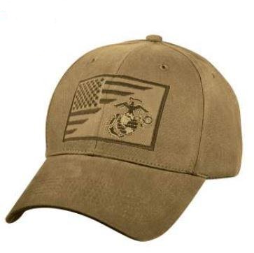 Marine EGA w/USA Flag Low Profile Cap
