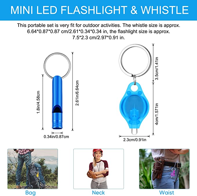 LED & Whistle Keychain