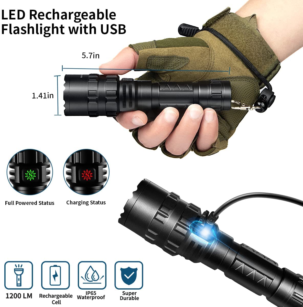 LED Tactical Flashlight