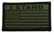 I Stand American Flag Velcro Patch