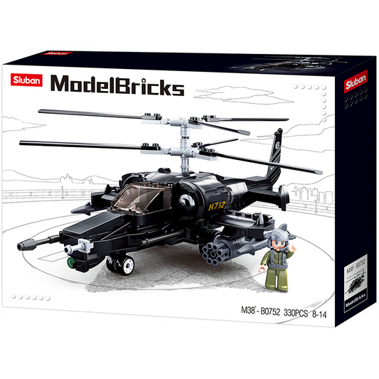 Model Bricks KA-50 Black Shark Helicopter