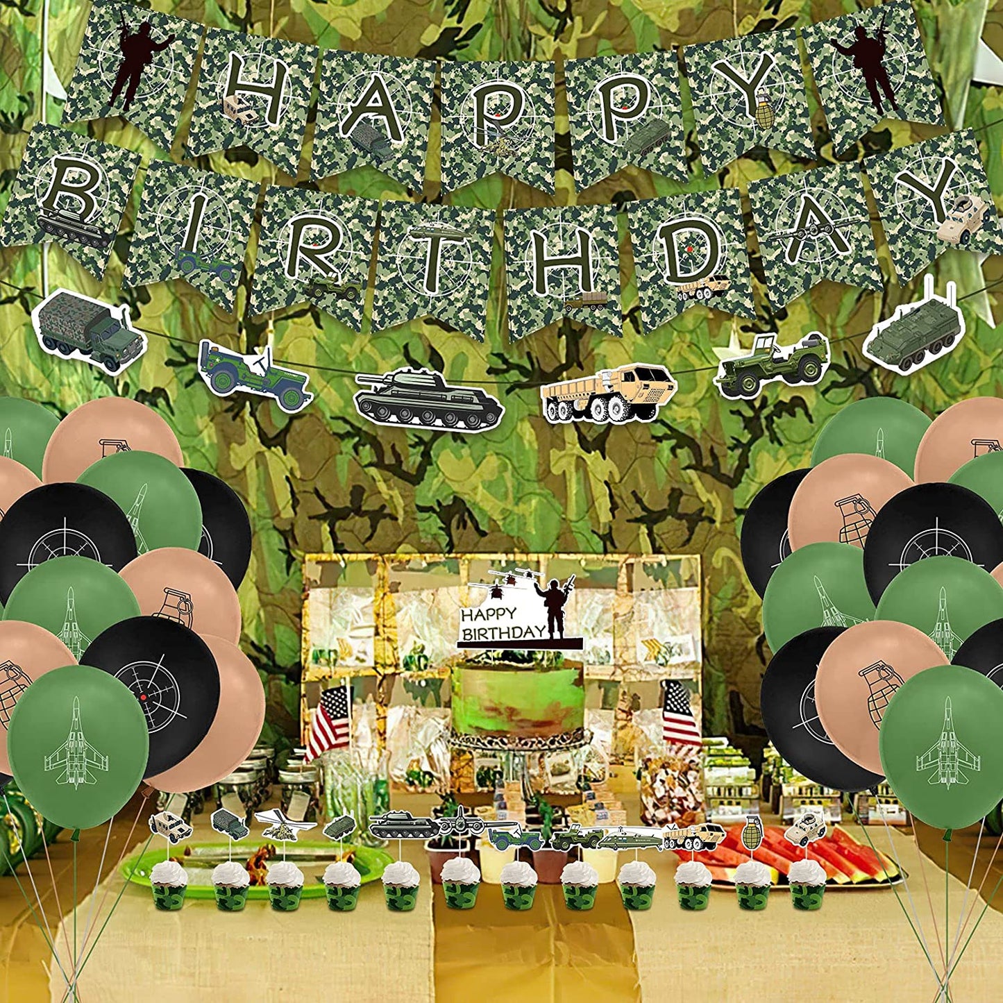 Military Birthday Party Kit