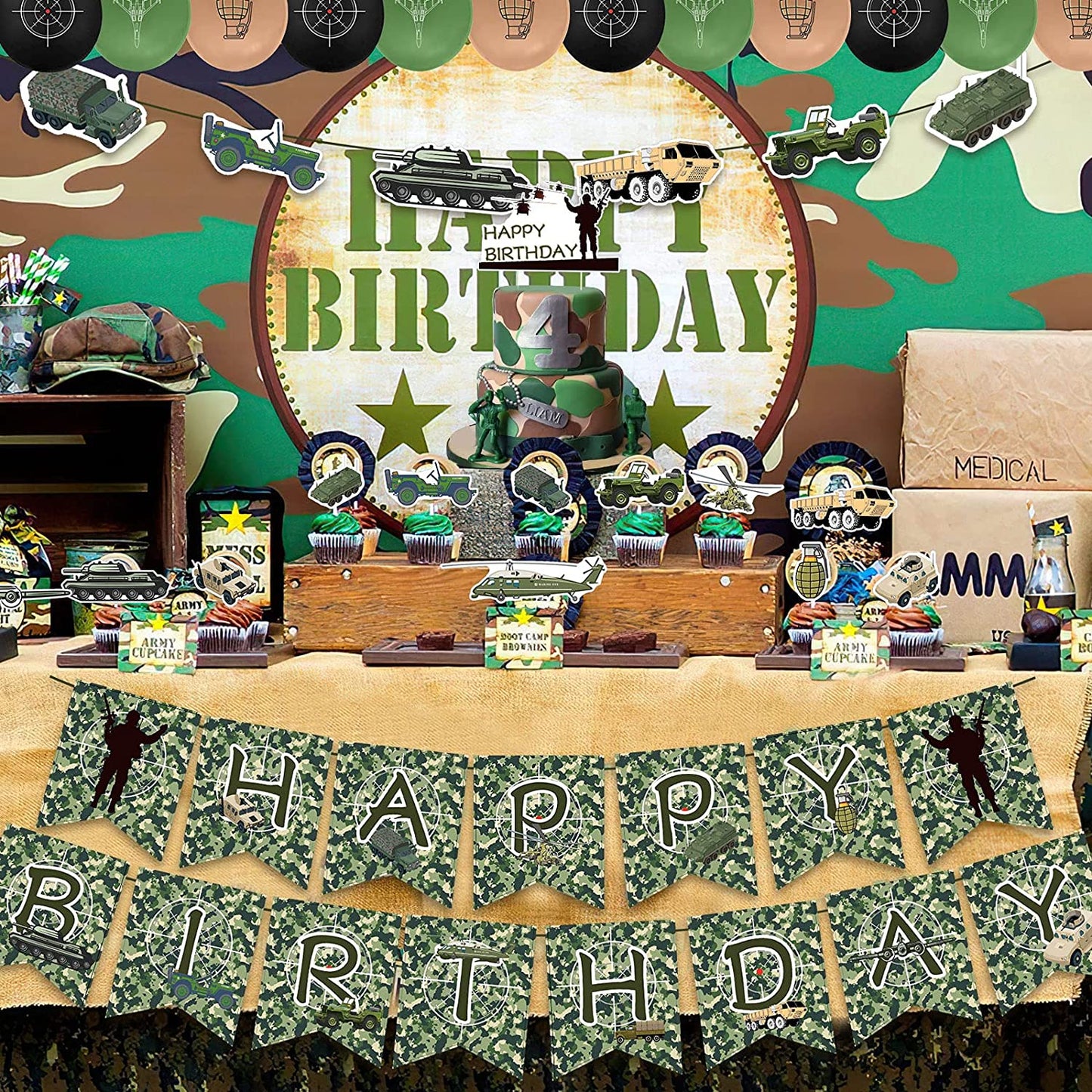 Military Birthday Party Kit
