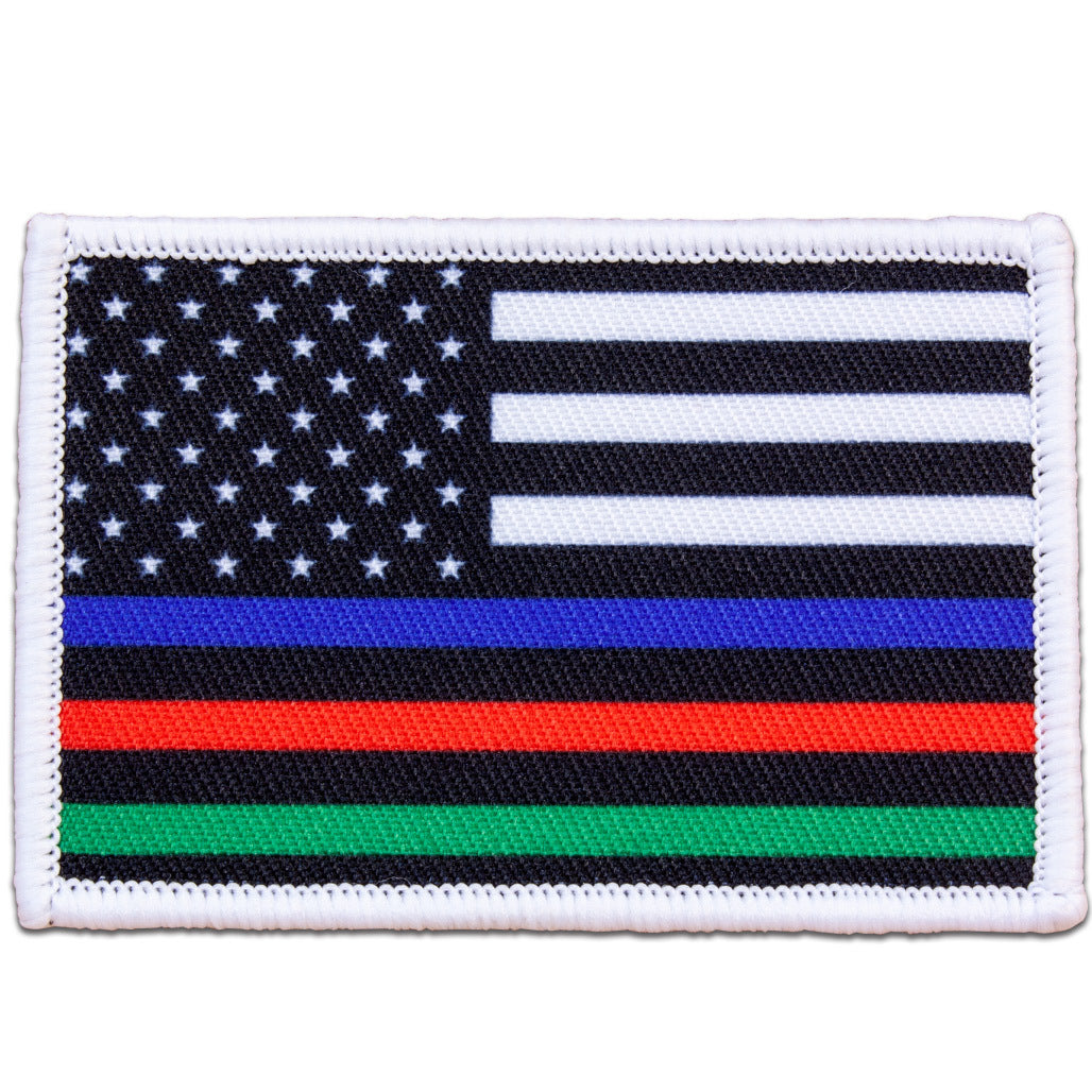 Police/Fire/Military Flag Morale Patch