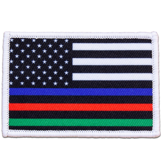 Police/Fire/Military Flag Morale Patch