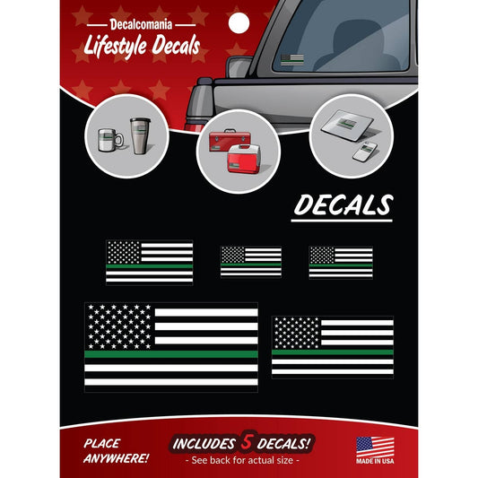 Thin Green Line Flags Car Stickers Decals