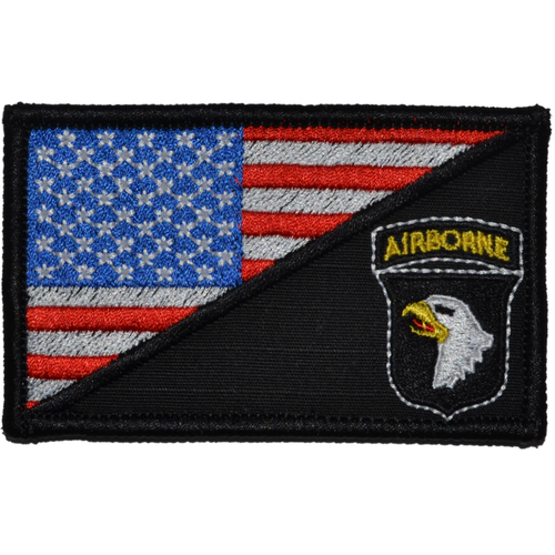 101st Airborne Division USA Flag Velcro Patch