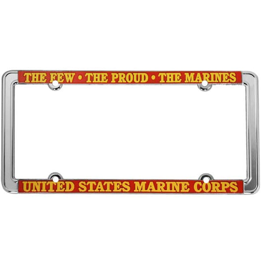 The Few The Proud Marine Thin License Plate Frame