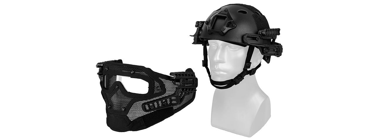 G-Force G4 Nylon Bump Helmet Mask w/Goggles