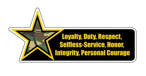 Army Values Sticker