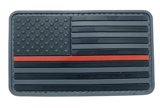 Thin Red Line USA Flag PVC Patch