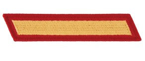 Marine Service Stripe Gold on Red